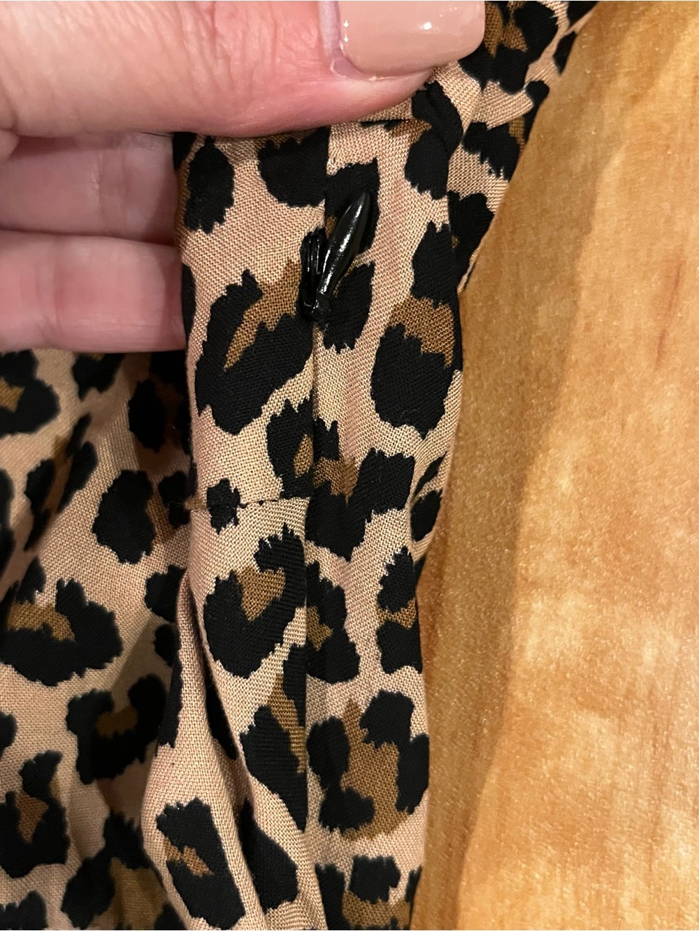 Altar'd State Leopard Print Tiered Babydoll Mini Dress Size M - Picture 4 of 5